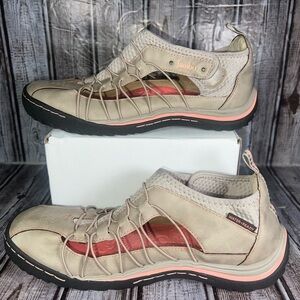 Jambu Women’s 8M Water Ready Walking Shoes Beige Coral Comfort